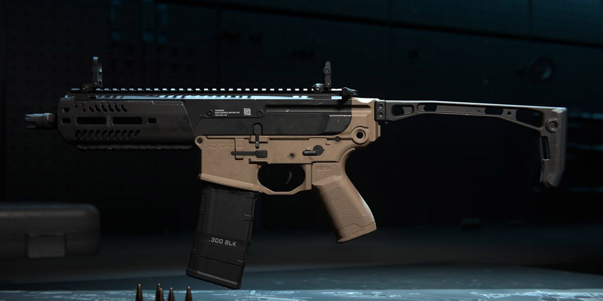 Screenshot of M13C assault rifle on black background