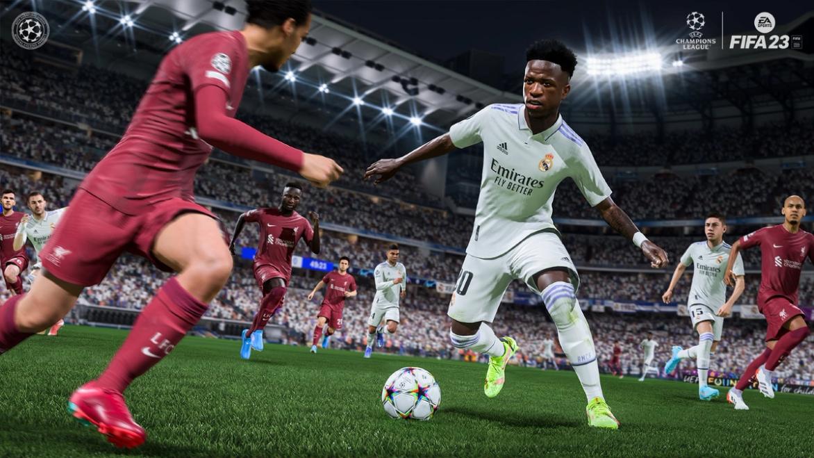 Image of Vinícius Jr. in FIFA 23.